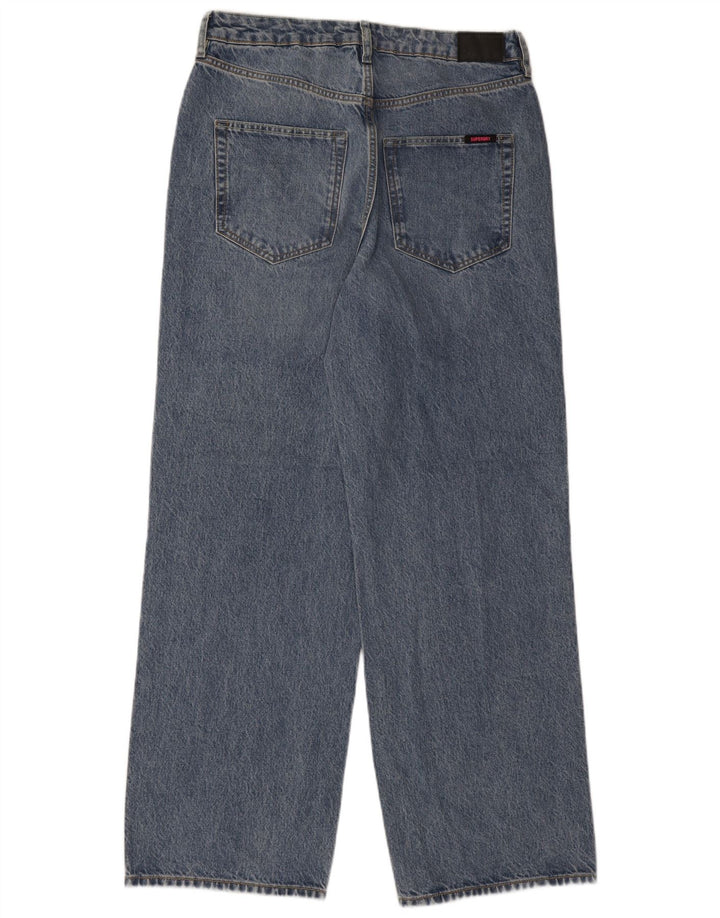 Superdry muške široke traperice W32 L30 plavi pamuk