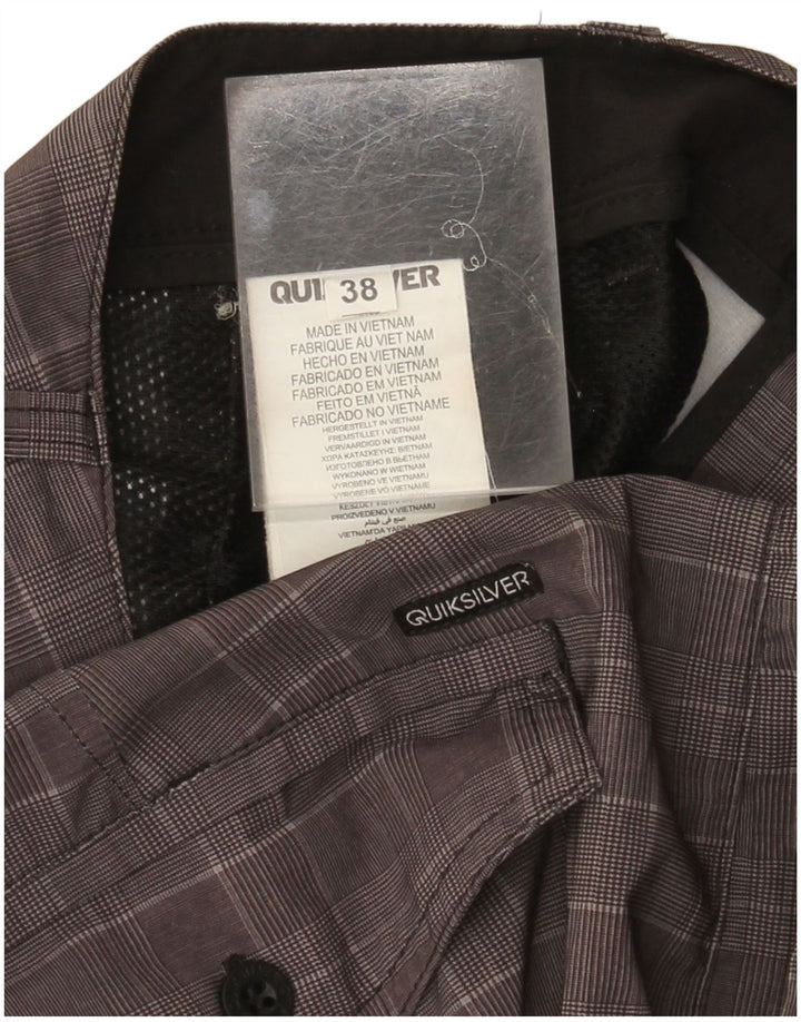 Quiksilver muške chino kratke hlače W38 XL sivi poliester u obliku ptičje zube