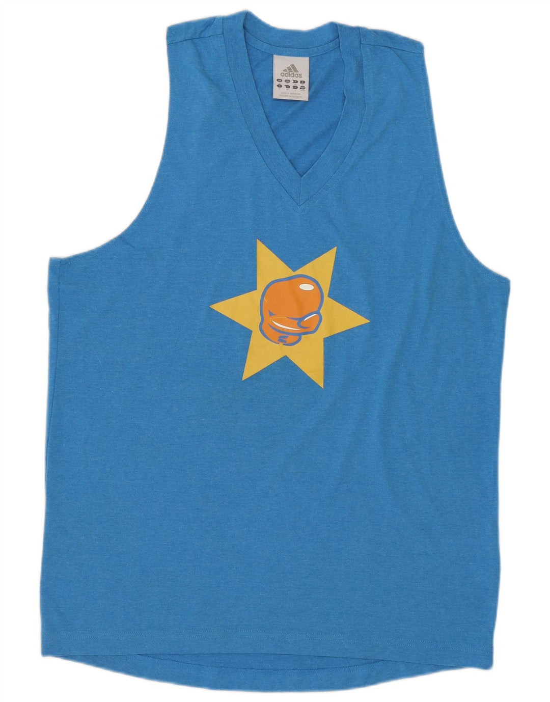 ADIDAS muški grafički prsluk Srednje plavi poliester