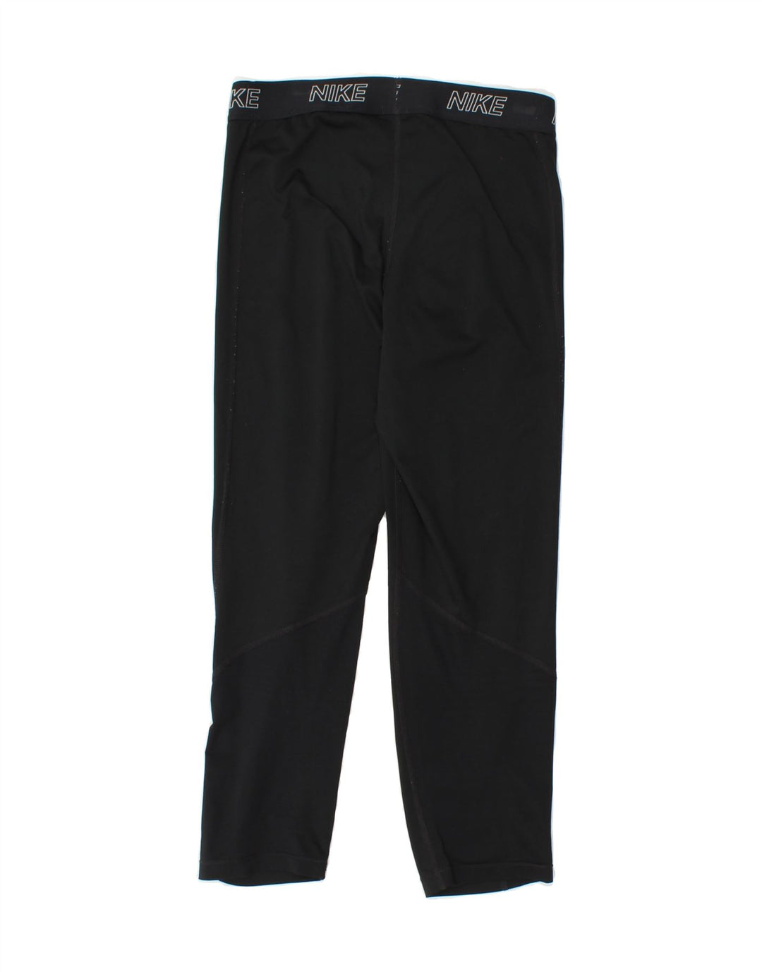 NIKE Womens Dri Fit Graphic Capri Leggings UK 8 Small  Black Polyester Vintage Nike and Second-Hand Nike from Messina Hembry 