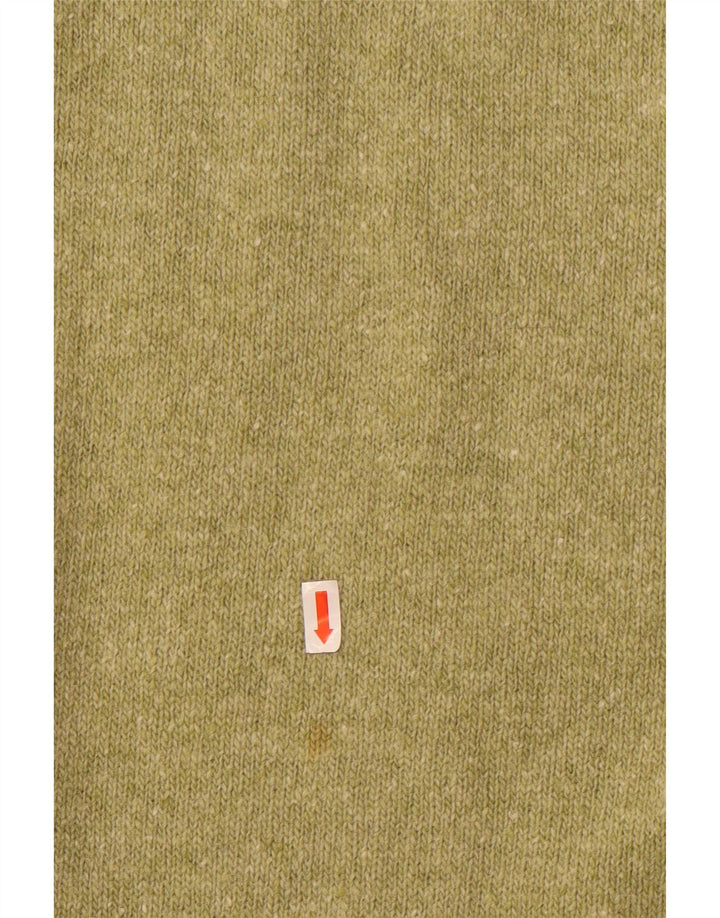 Vintage ženska pletena midi suknja srednje veličine W28 zelena vuna