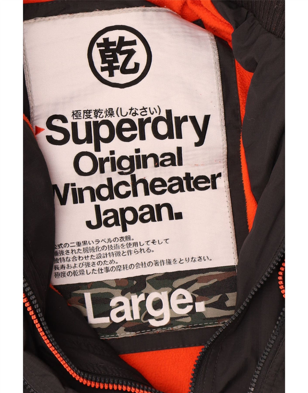 Superdry ženska vjetrovka s kapuljačom UK 16 veliki sivi poliester