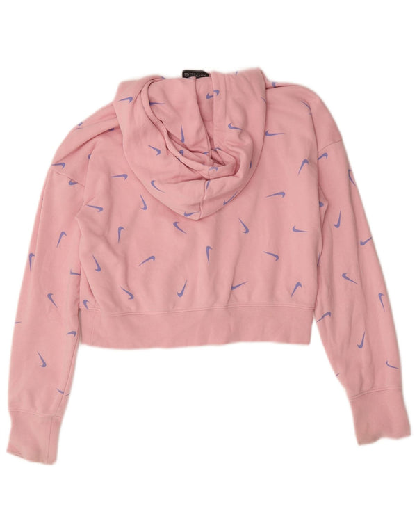 Nike Girls Crop Graphic Standard Fit majica s kapuljačom 12-13 Years Large Pink