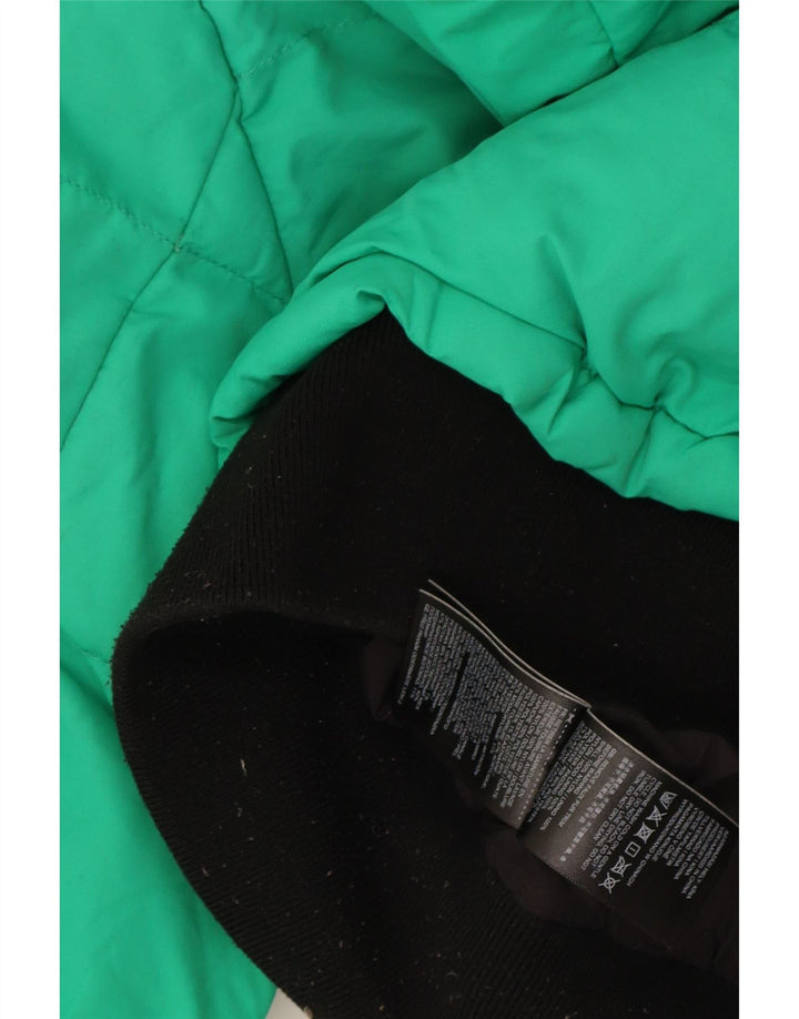 Superdry ženska prevelika podstavljena jakna s kapuljačom UK 8 Small Green Colourblock
