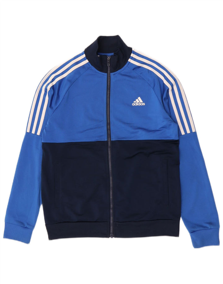 Adidas trenirka za dječake 13-14 godina plava poliesterska boja