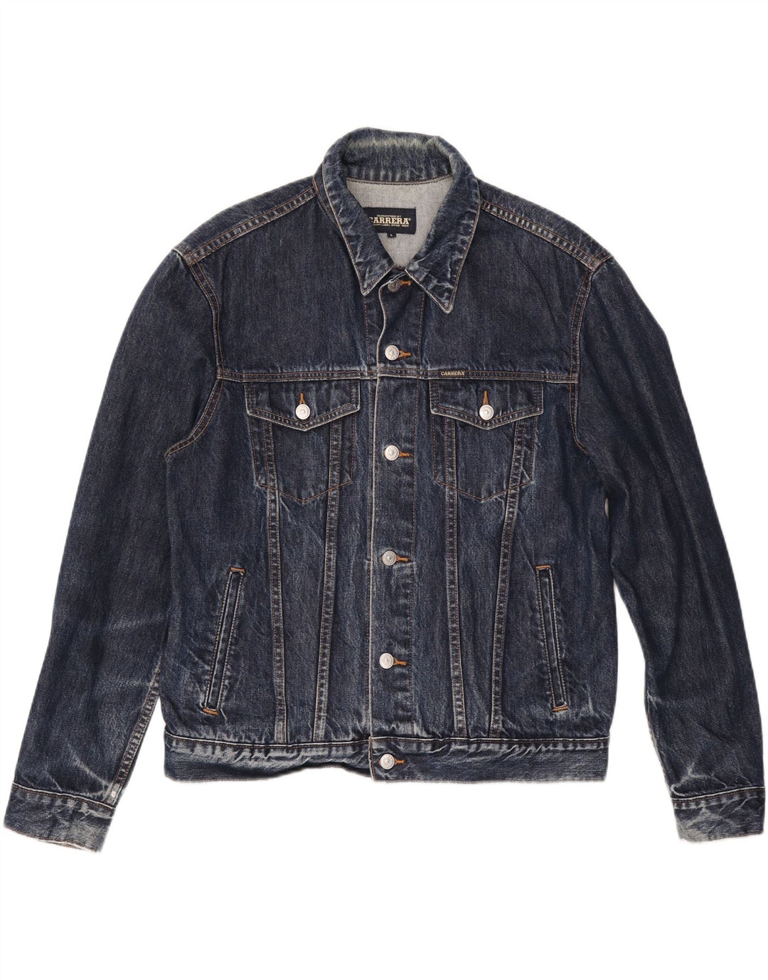 Carrera muška traper jakna UK 40 Large tamnoplavi pamuk