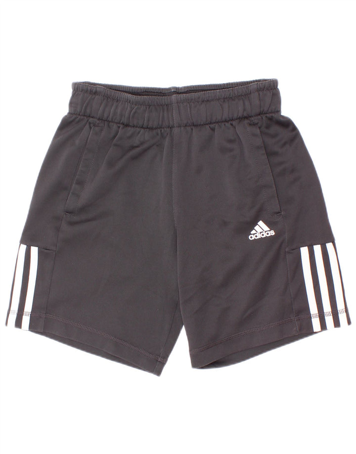 Sportske kratke hlače Adidas Climalite za dječake 9-10 godina, crni poliester