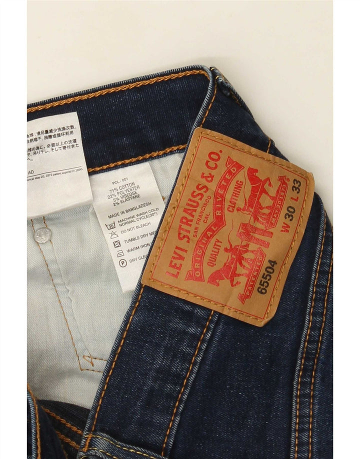 Levi's muške uske traperice W30 L33 tamnoplavi pamuk