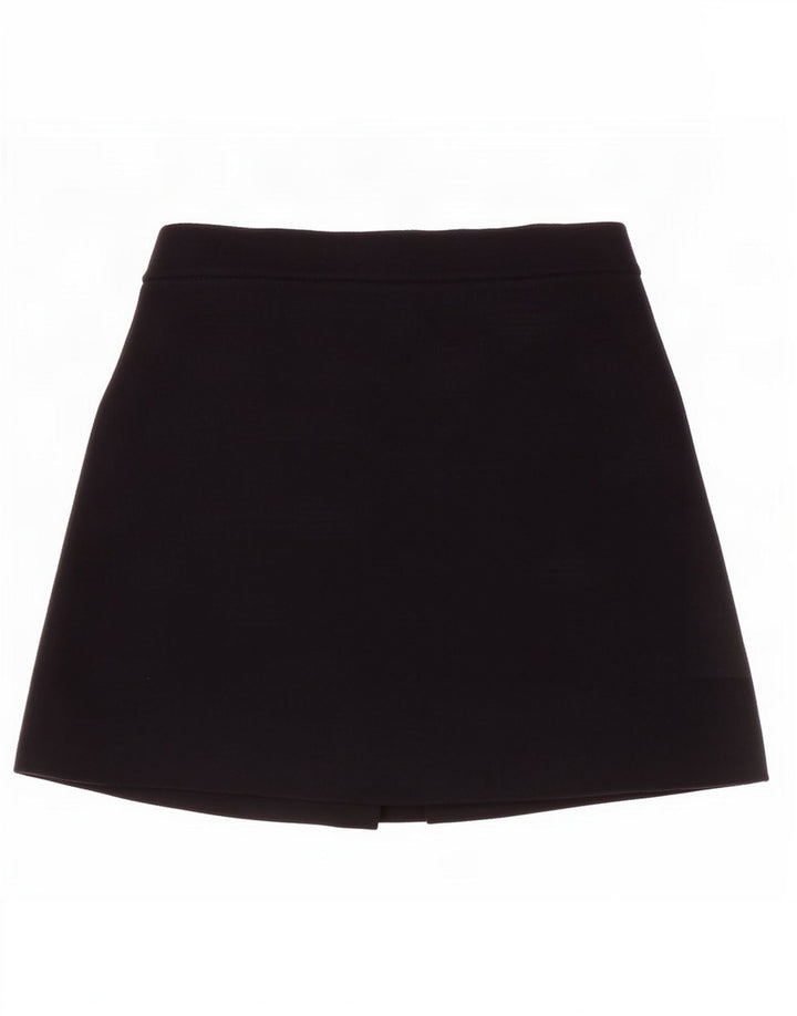 Zara ženska mini suknja mala W26 crna viskoza