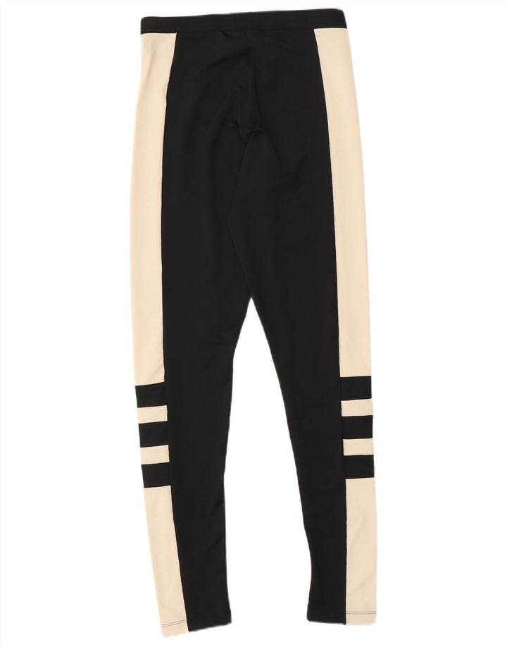 ADIDAS ženske tajice UK 8 male crne poliesterske boje