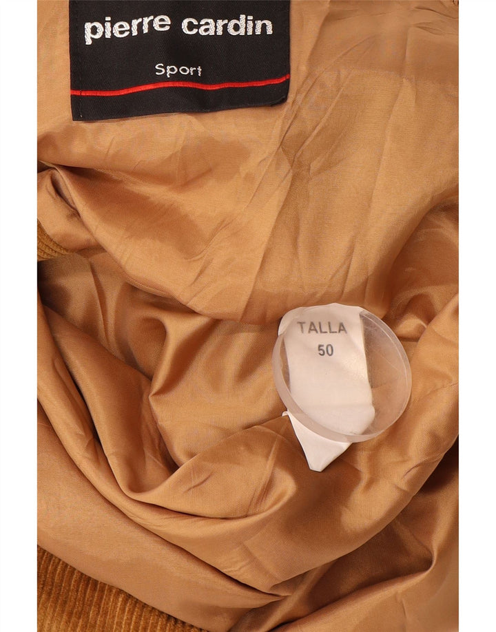 PIERRE CARDIN Muška jakna od samta s 3 gumba IT 50 Large Brown