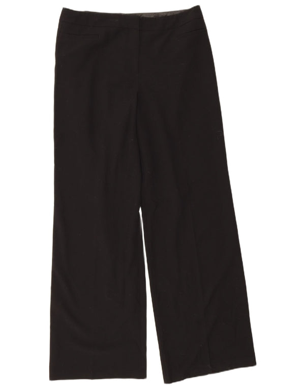 Marks & Spencer ženske ravne ležerne hlače UK 14 Large W34 L32 crne