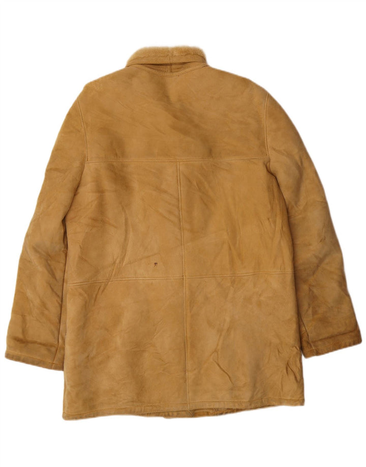 Vintage ženski Sherpa Shearling kaput UK 14 veliki bež