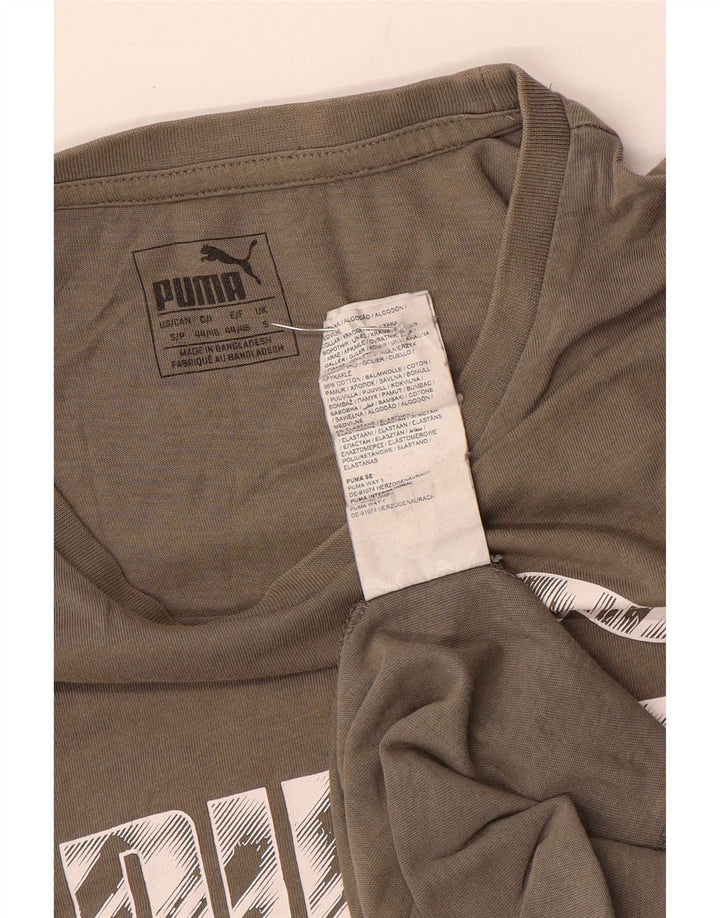 Puma muška majica kratkih rukava s grafičkim motivima, mali sivi pamuk