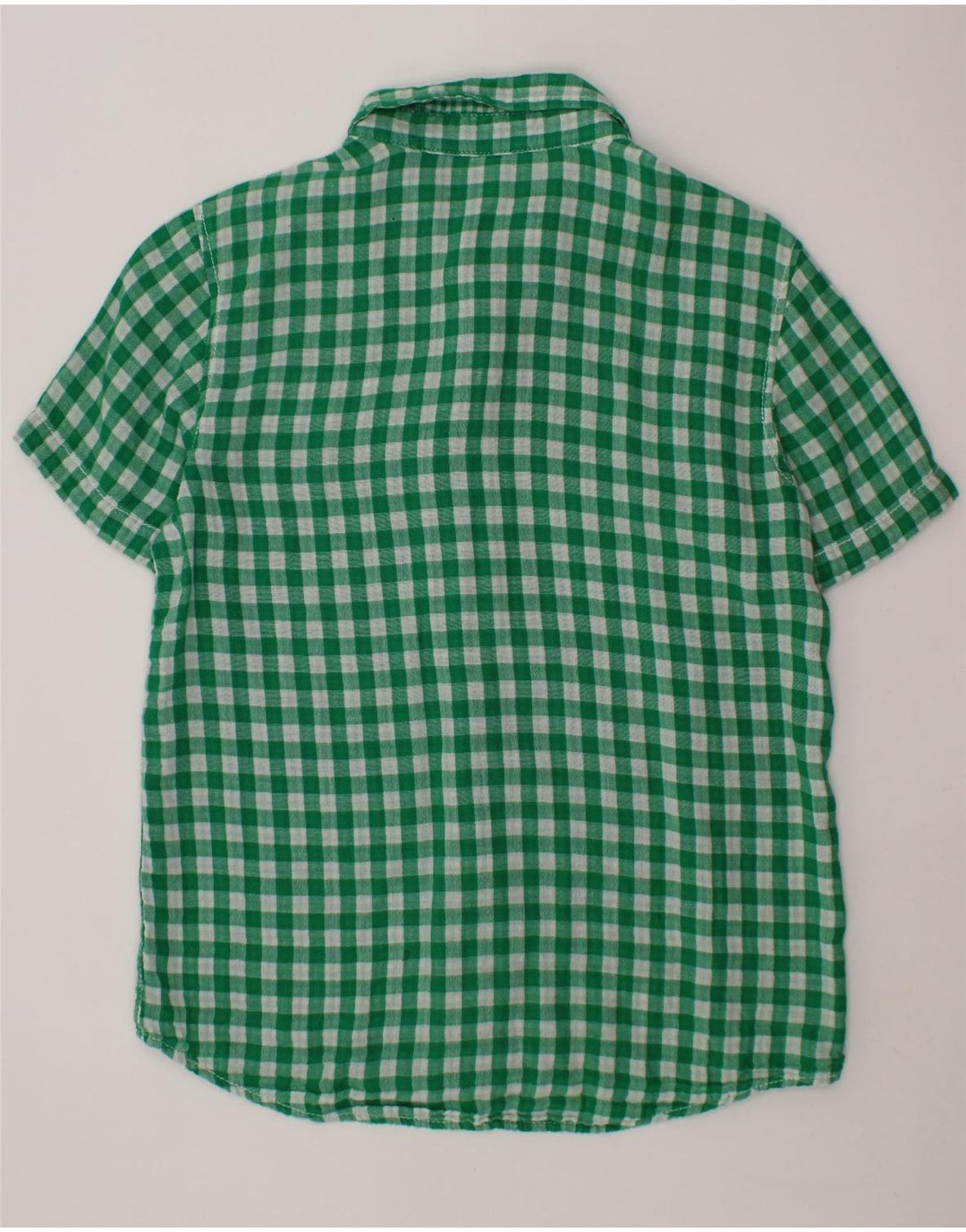 BENETTON majica kratkih rukava za dječake 10-11 godina, zelena gingham