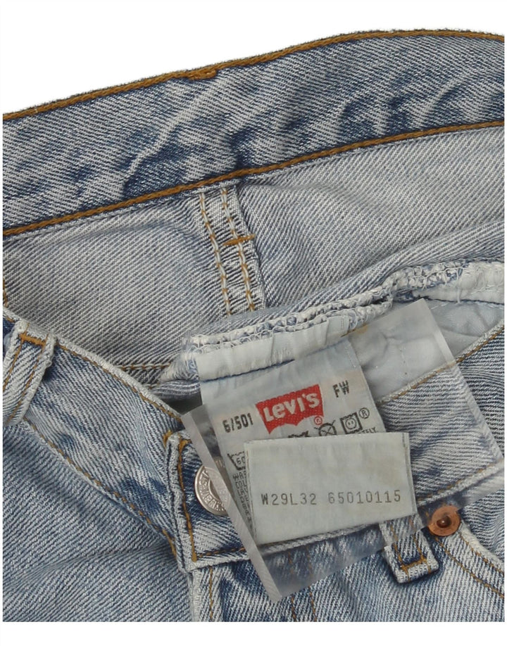 Levi's muške 501 traper kratke hlače W29 srednje plavi pamuk