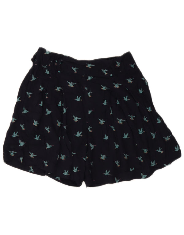 Ženske kratke hlače Fat Face UK 8, male W28, tamnoplava, životinjski print, viskoza