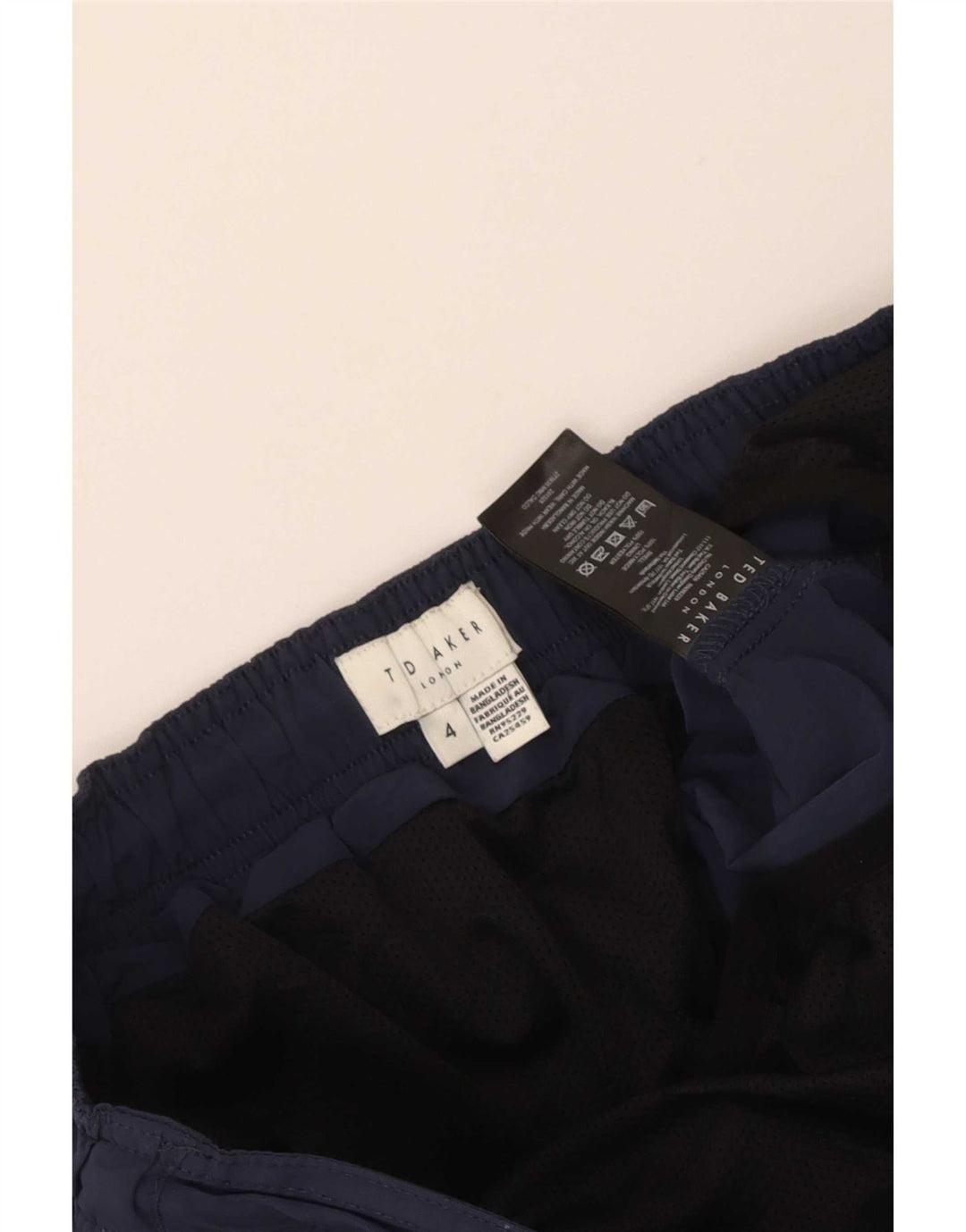 Ted Baker, muške kratke hlače za kupanje, veličina 4, velike tamnoplave poliamidne