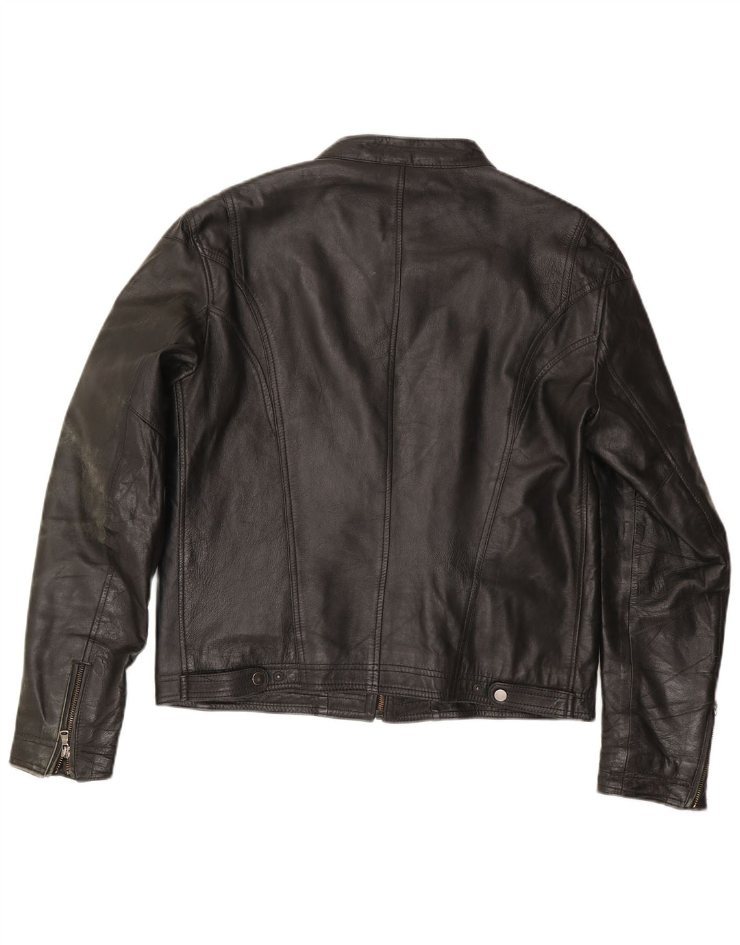 Vintage muška kožna trkaća jakna IT 54 XL crna koža