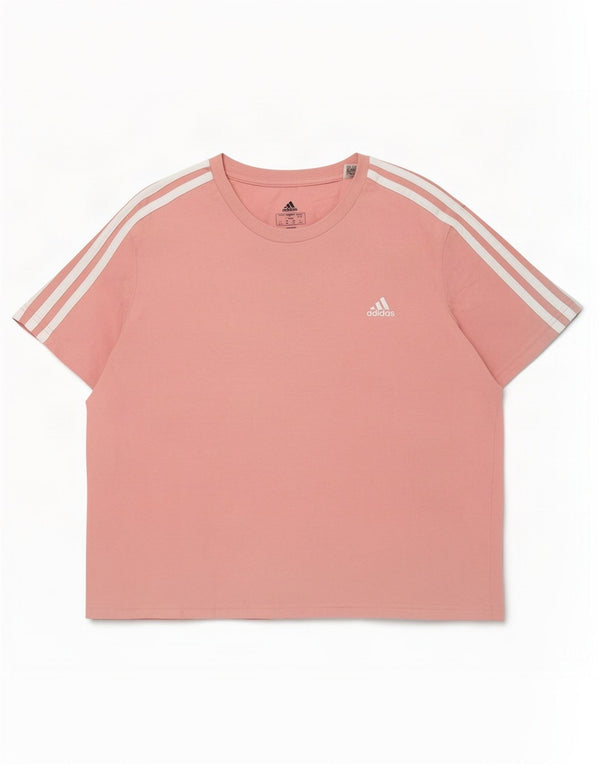 Adidas ženska majica kratkih rukava UK 16 Large Pink Cotton