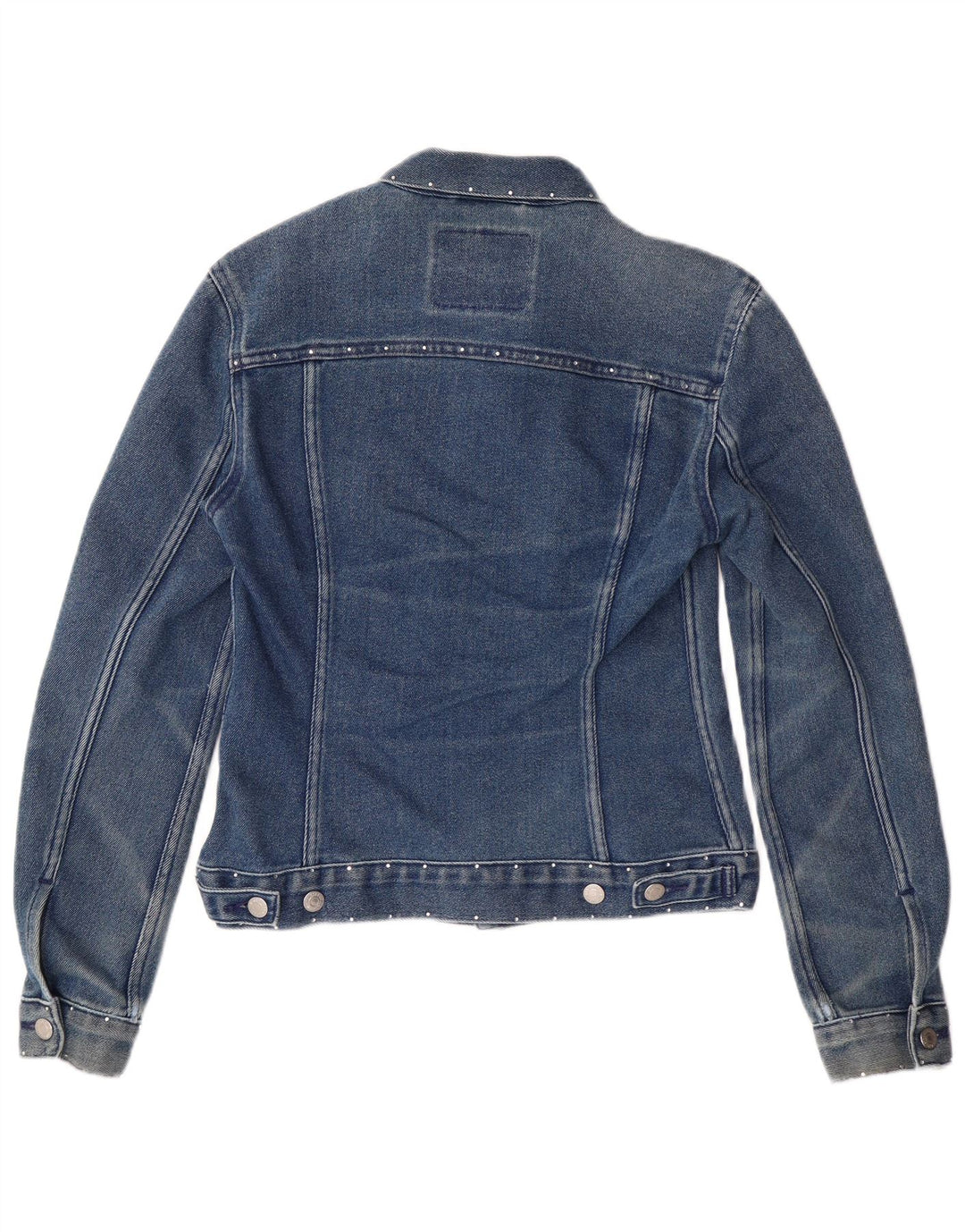 Levi's ženska jakna od kratkog trapera UK 12 Srednje plavi pamuk