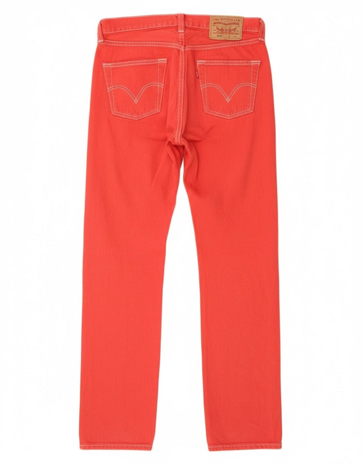 Levi's ženske ravne traperice 501 W29 L32, crveni pamuk