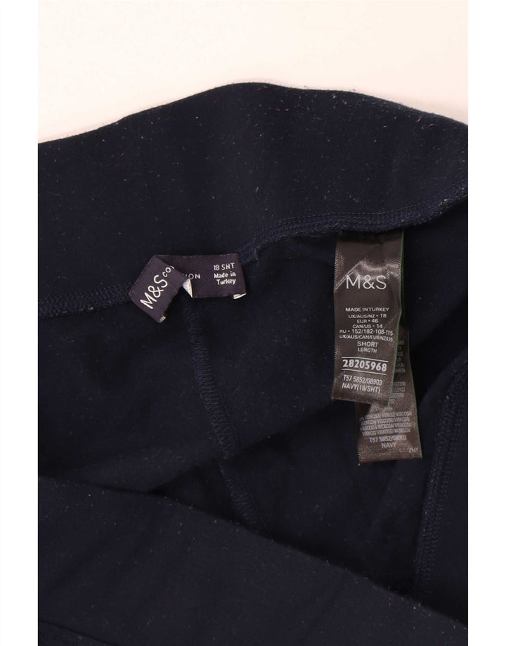Marks & Spencer ženske tajice UK 18 XL tamnoplavi poliester