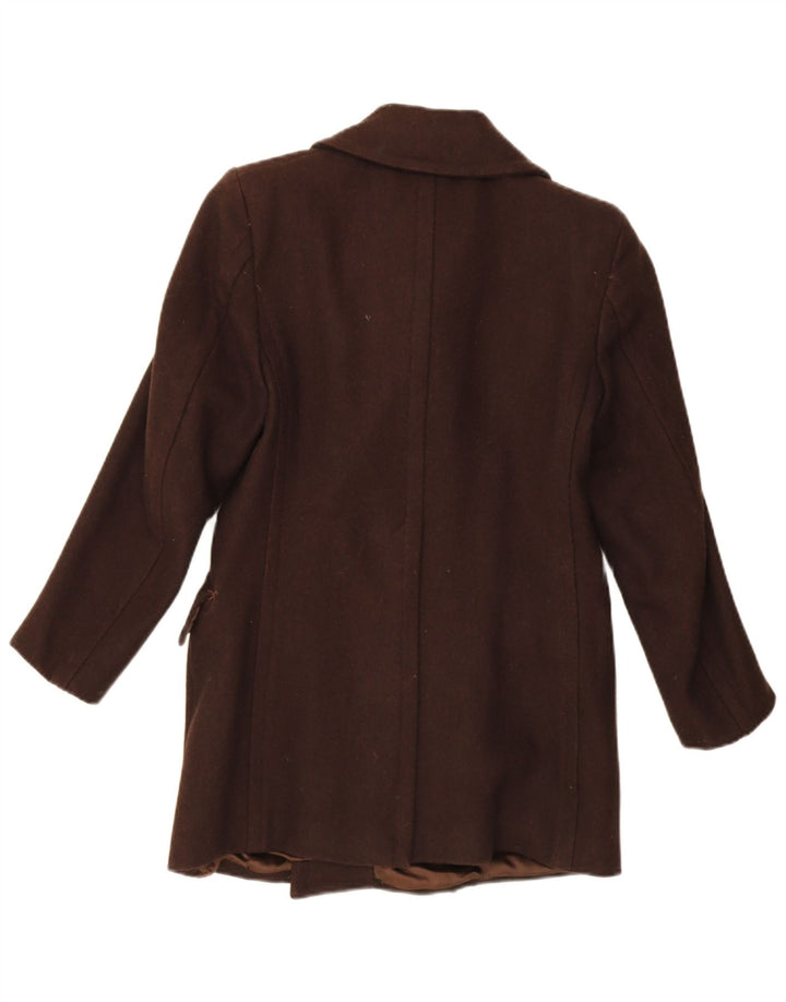 Vintage muški kaput s dvorednim kopčanjem IT 46 Small Brown