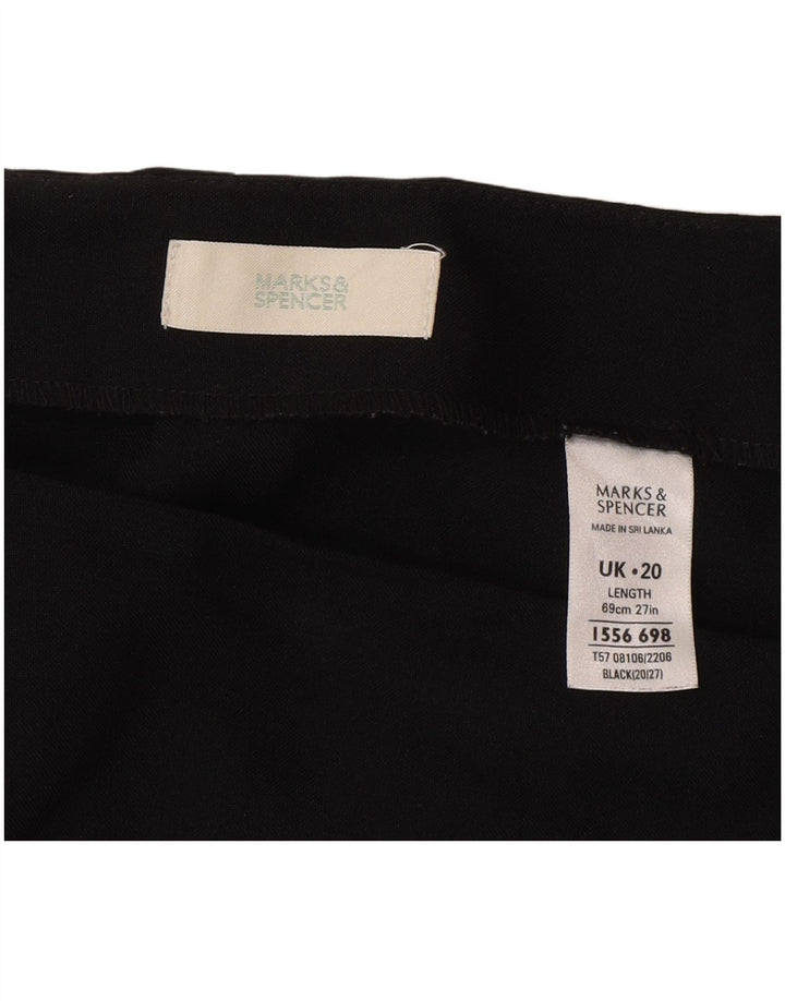 Marks & Spencer ženska pencil suknja UK 20 2XL W40 crni poliester