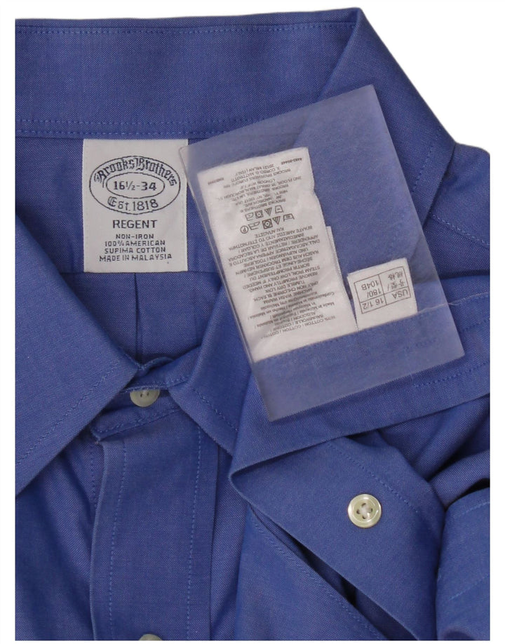 BROOKS BROTHERS Muška Regent košulja veličina 16 1/2 velika plava pamuk