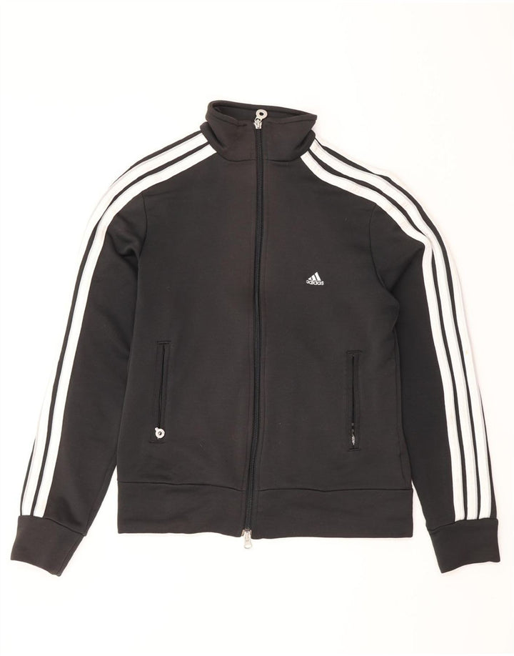 ADIDAS ženska gornja jakna trenirke UK 12 srednje crne boje