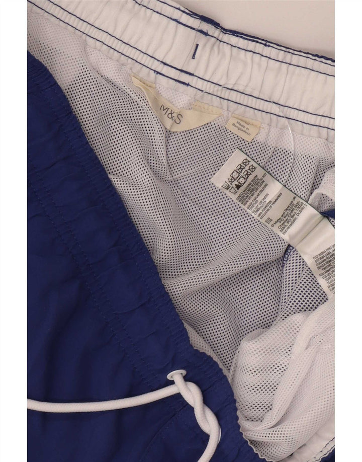 Marks & Spencer Mens Swimming Shorts XL Blue Polyester