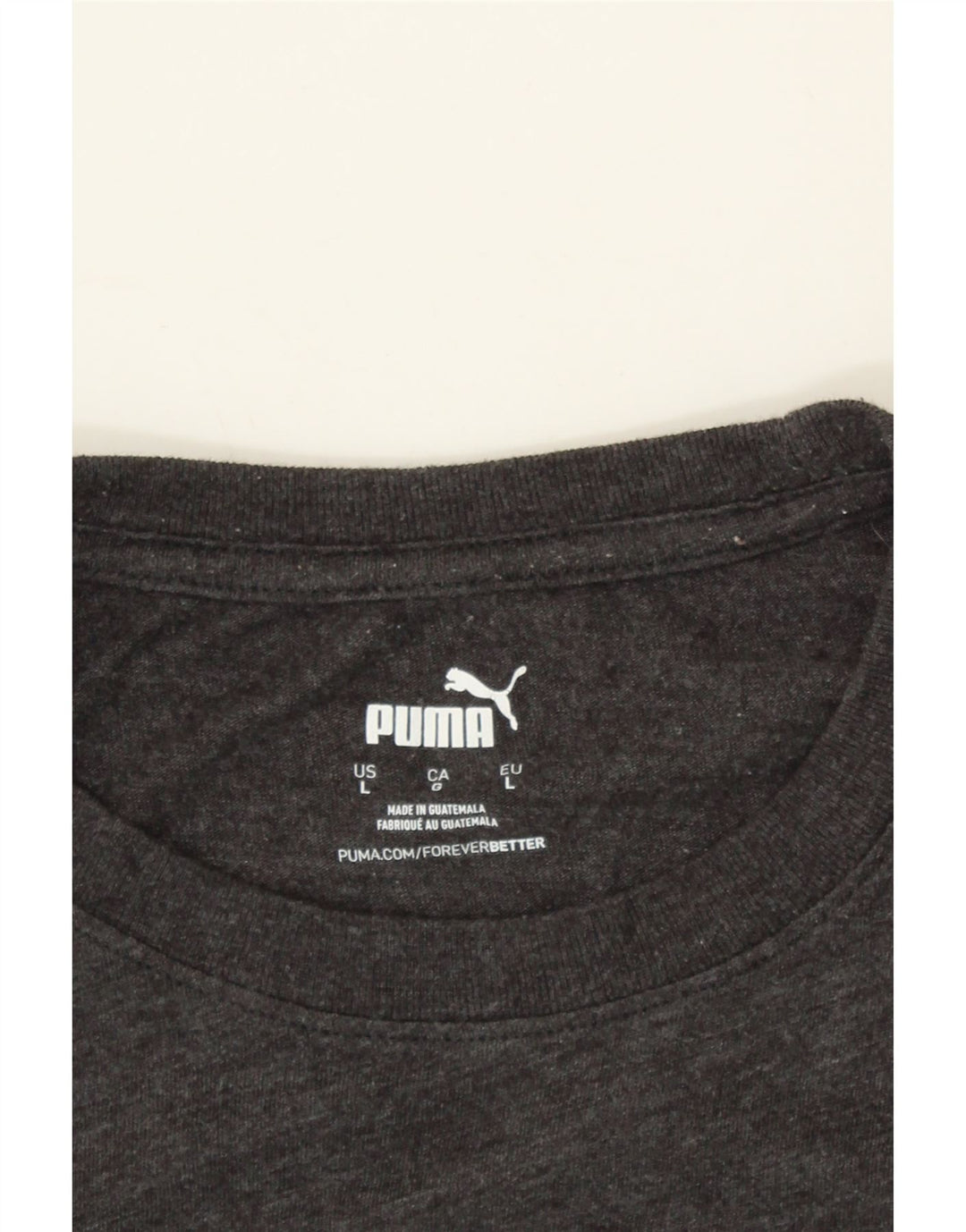 PUMA Mens Graphic T-Shirt Top Large Grey Cotton Vintage Puma and Second-Hand Puma from Messina Hembry 