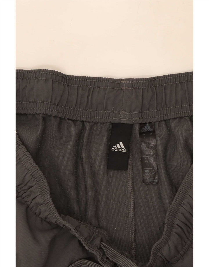 Adidas muške sportske kratke hlače veliki sivi poliester