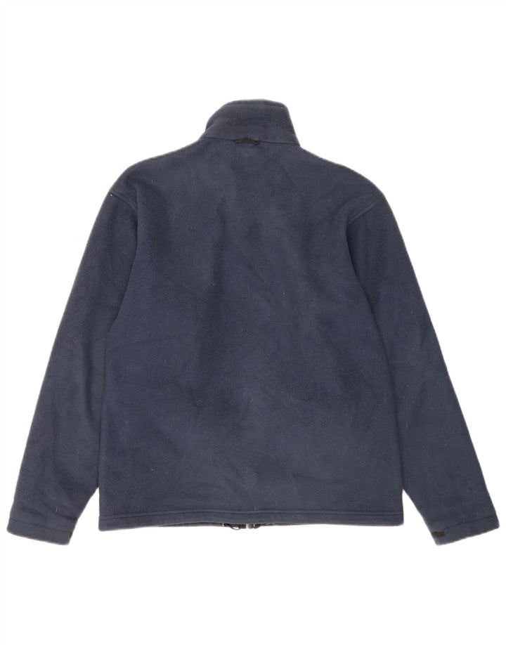 Jack Wolfskin jakna od flisa s podstavom za dječake 13-14 godina tamnoplava poliester