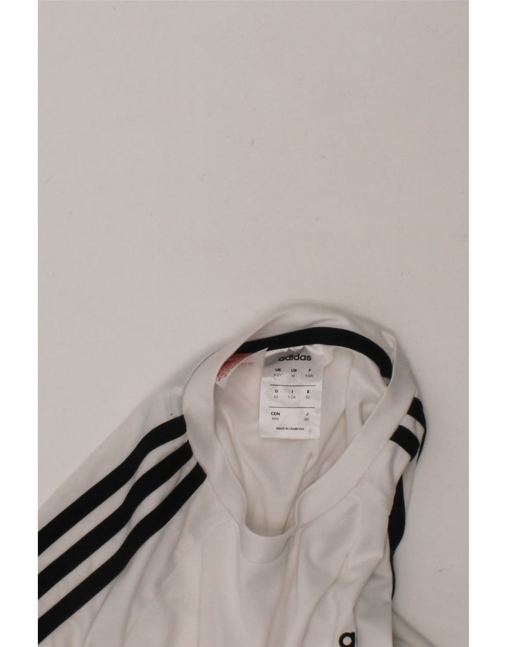 ADIDAS Boys Climalite T-Shirt Top 11-12 Years White Polyester Vintage Adidas and Second-Hand Adidas from Messina Hembry 
