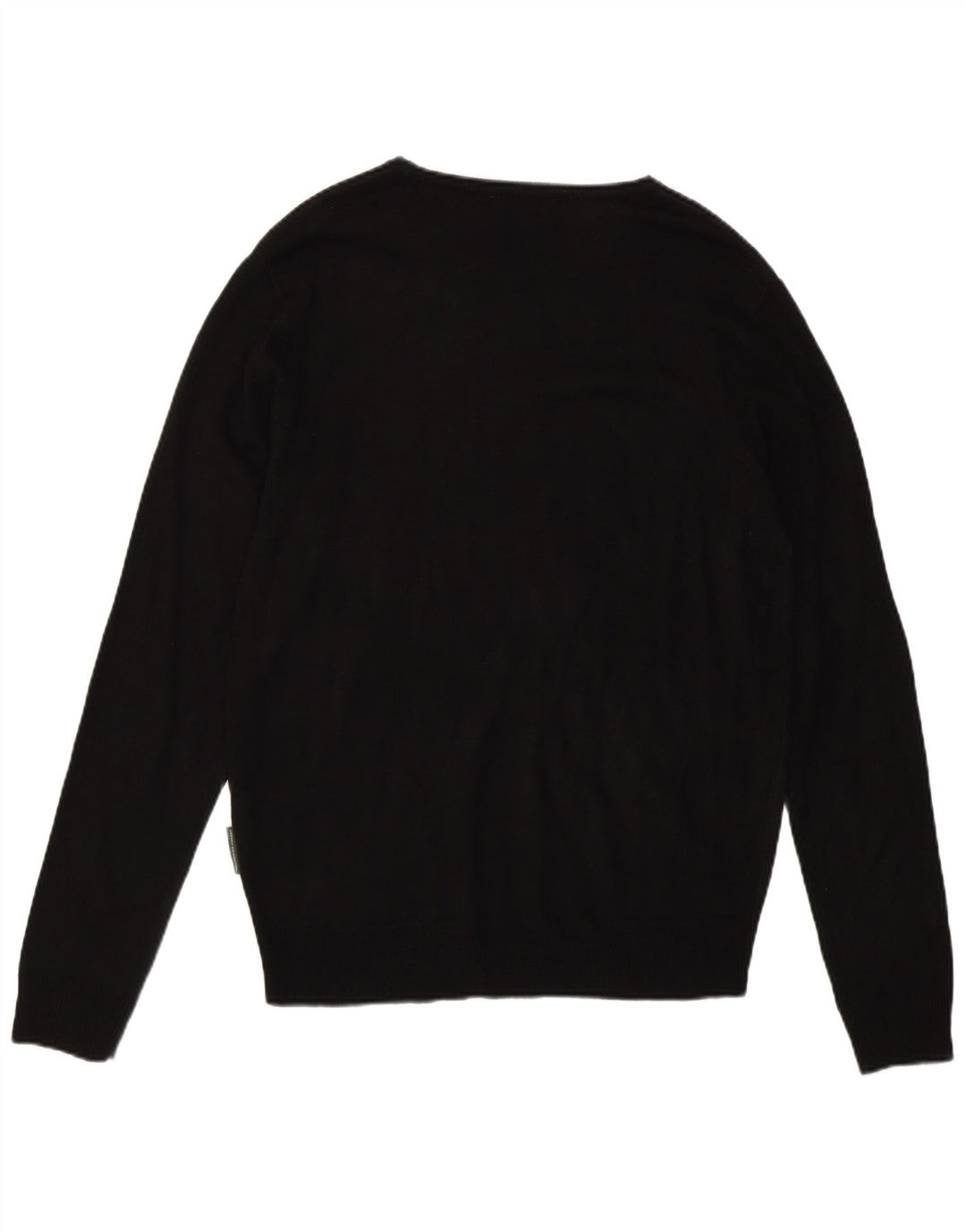 French Connection muški džemper s lađastim izrezom srednji crni akril