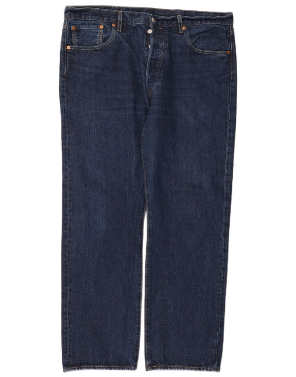 Levi's muške 501 ravne traperice W38 L30 tamnoplavi pamuk