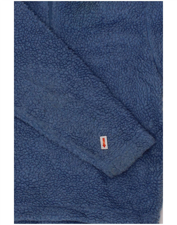 NAPAPIJRI Dječački džemper od flisa s grafičkim zatvaračem i izrezom 3-4 godine, plavi poliester