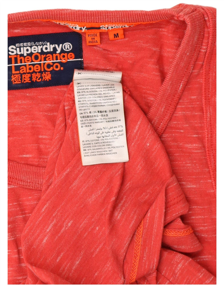 SUPERDRY muški gornji dio prsluka, srednji crveni flekasti pamuk
