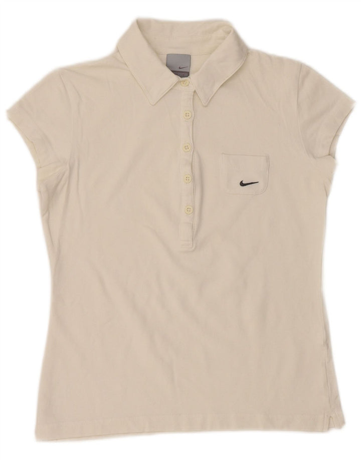 Nike ženska skraćena polo majica UK 10/12 Srednje bijela