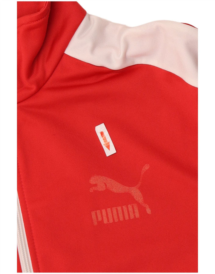 Puma muška gornja jakna trenirke Medium Red Colourblock Poliester