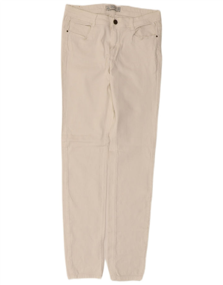 Ženske traperice Zara Trafaluc Slim EU 40 Medium W30 L30 Bijele