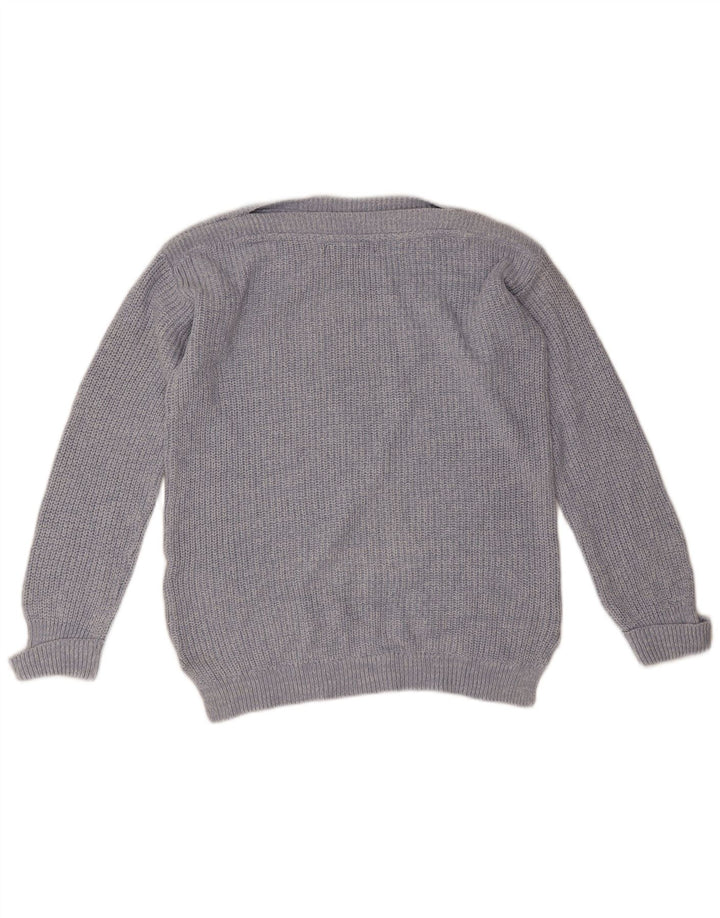 Marks & Spencer ženski pulover s velikim izrezom UK 10 Small Blue
