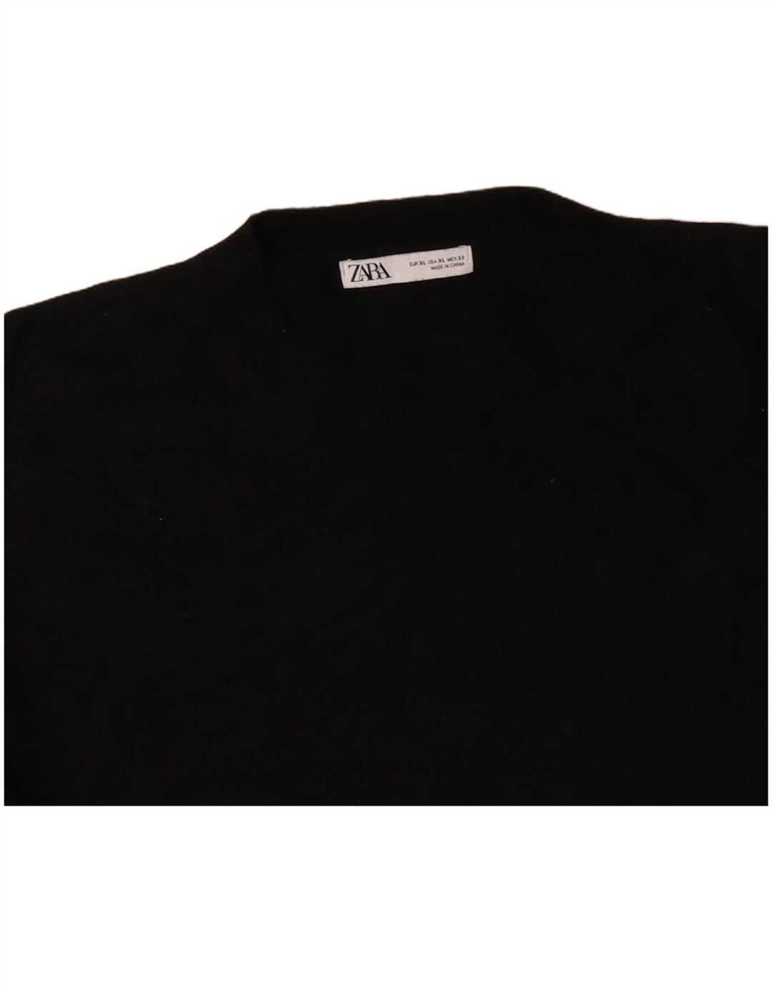 ZARA ženski pulover s okruglim izrezom UK 18 XL crna vuna