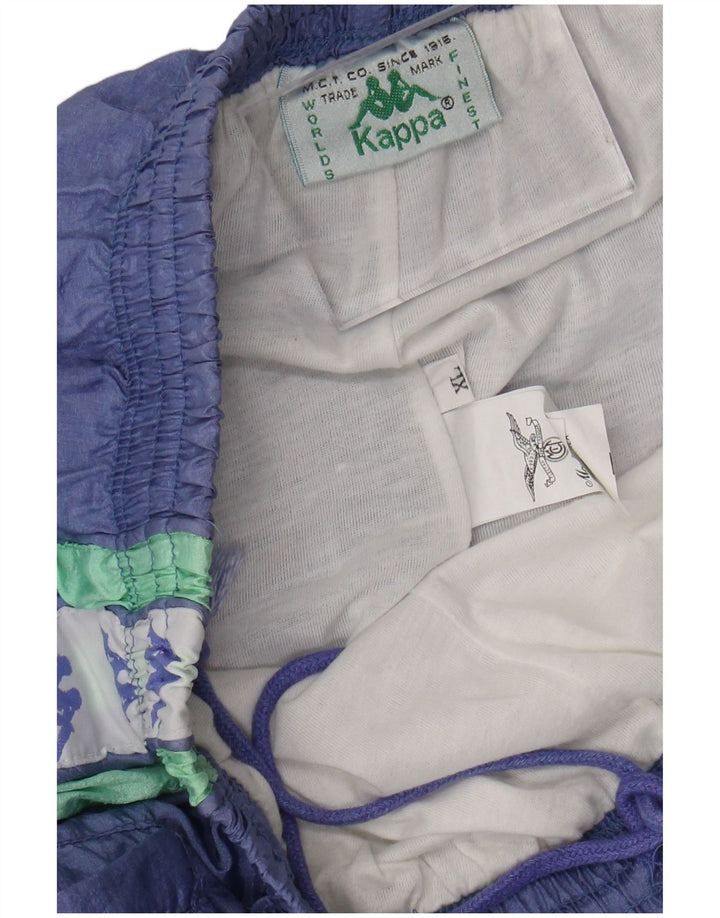 Kappa muške grafičke hlače za trenirku XL od poliamida ljubičaste boje