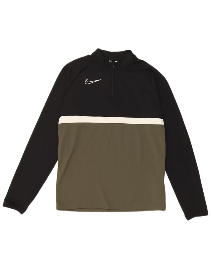 Nike Boys Dri Fit Pullover Trenirka Top 12-13 Years Large Green