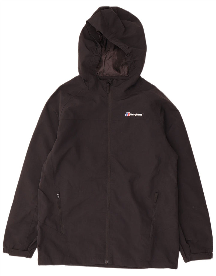 Berghaus Boys kišna jakna s kapuljačom 12-13 godina crna poliester