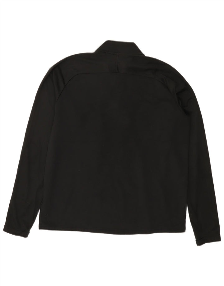 NIKE Muški Dri Fit Pulover Trenirka s patentnim izrezom Gornji dio velike crne boje