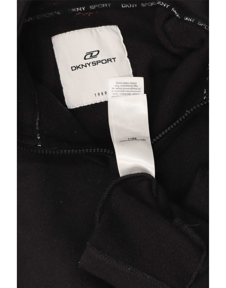 Dkny muška grafička gornja jakna od srednjeg crnog poliestera